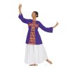 Eurotard Adult Joyful Praise Tunic Adult 2X Purple - DanceSupplies.com