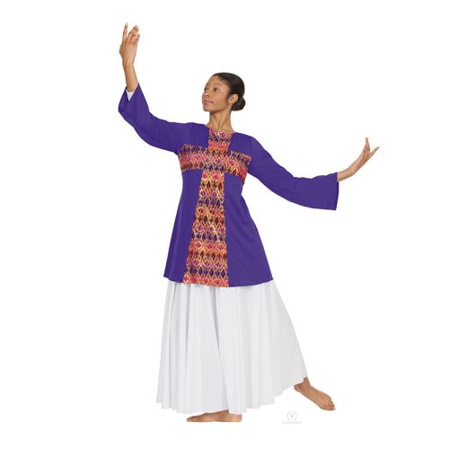 Eurotard Adult Joyful Praise Tunic Adult 2X Purple - DanceSupplies.com