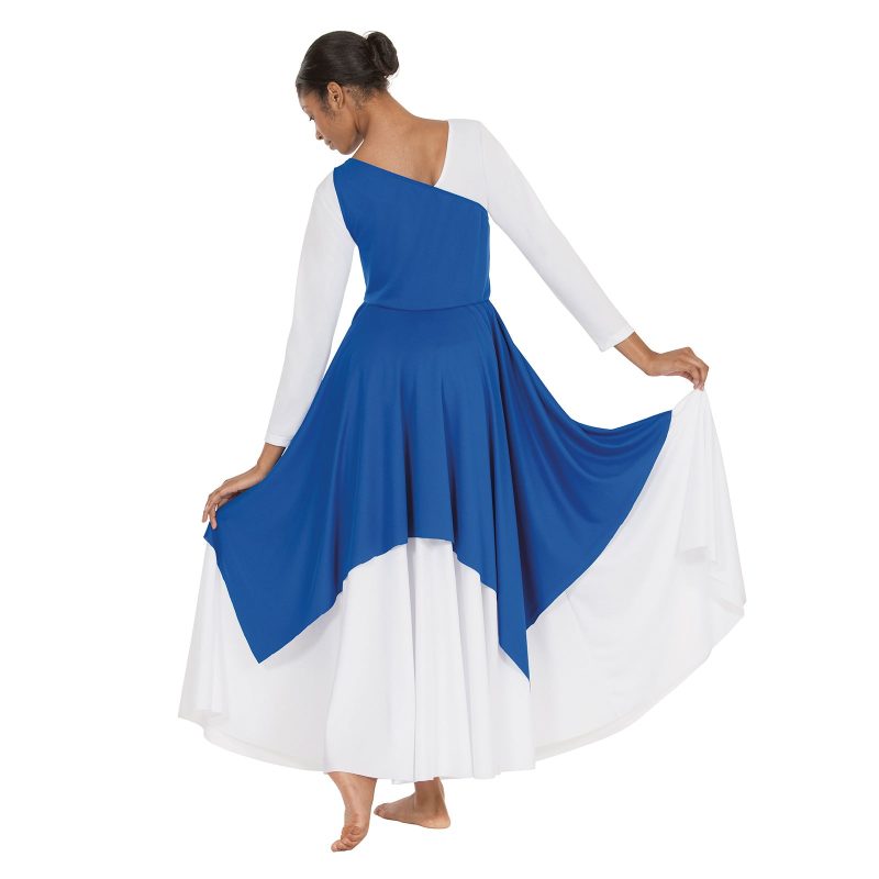 Eurotard 63567 Joyful Praise Asymmetrical Tunic Royal 2