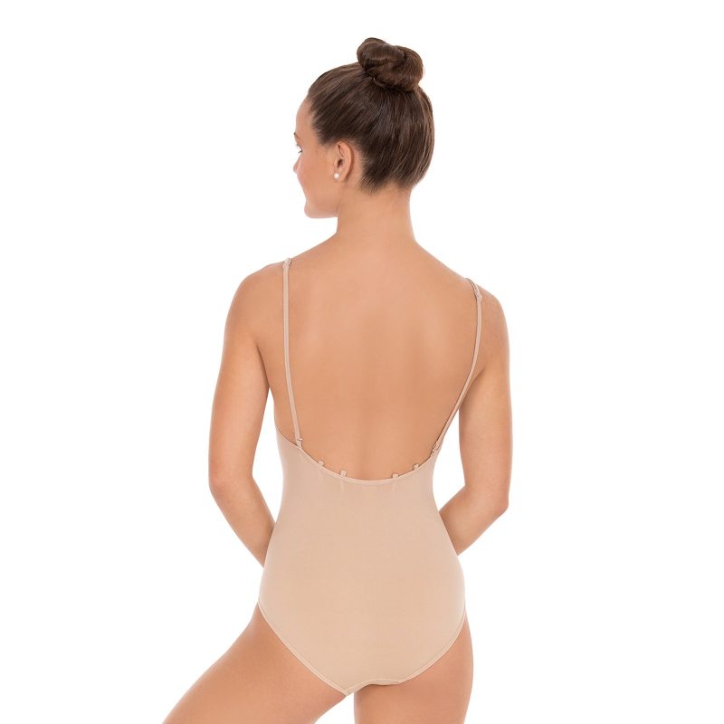 Eurotard 95707 Adult Seamless Camisole Leotard Beige 3