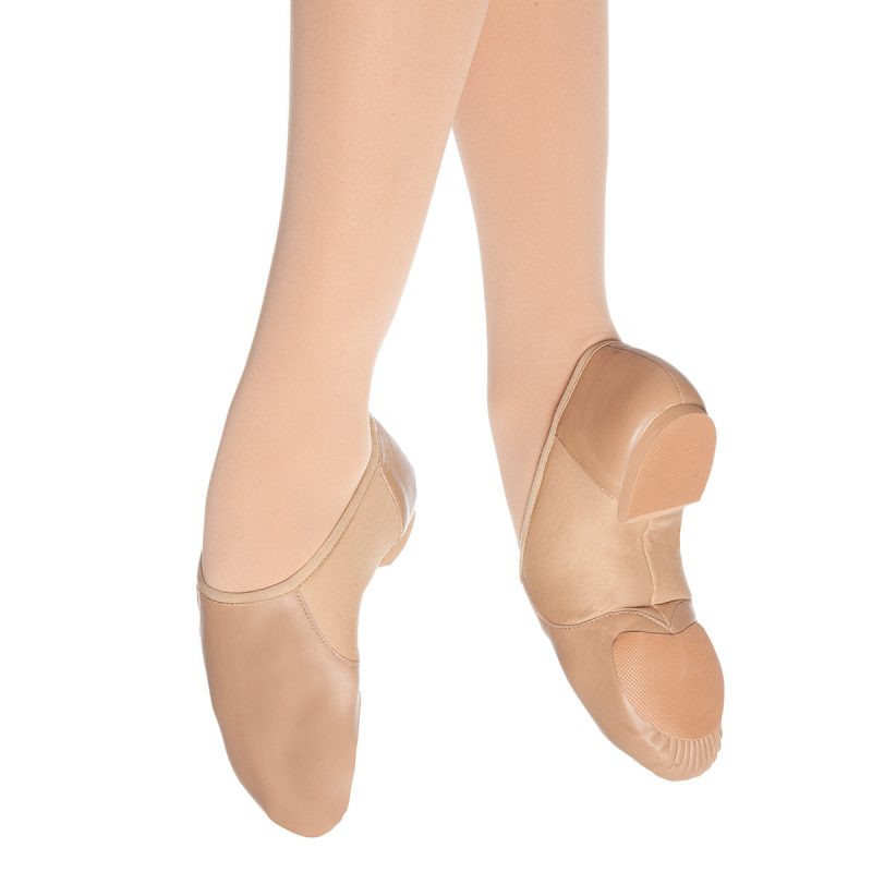 Eurotard Child's Axle Slip On Jazz Shoes - Tan Child 10 Tan - DanceSupplies.com