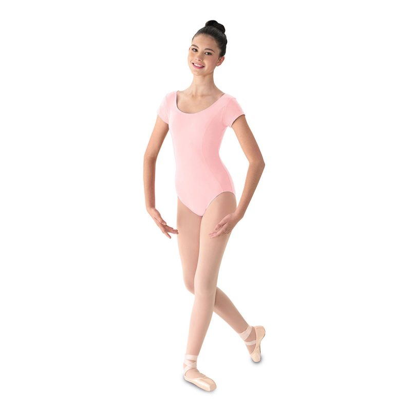 Mirella Cap Sleeve Leotard Adult P Pale Pink - DanceSupplies.com