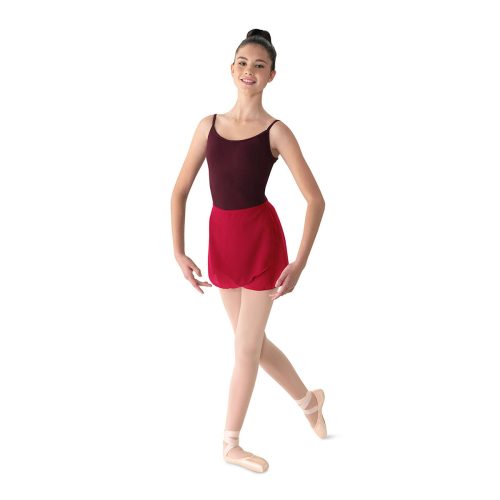 Mirella Georgette Wrap Skirt Garnet  - DanceSupplies.com