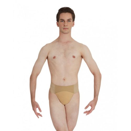 Capezio Quilted Cotton Panel Thong Dance Belt Adult S Natural - DanceSupplies.com