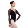 Nikolay Adult Carlotta Leotard Adult XS Black - DanceSupplies.com