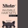 Nikolay Invisible Hair Nets Black - DanceSupplies.com