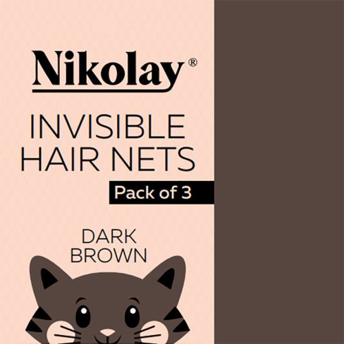 Nikolay Invisible Hair Nets Dark Brown - DanceSupplies.com