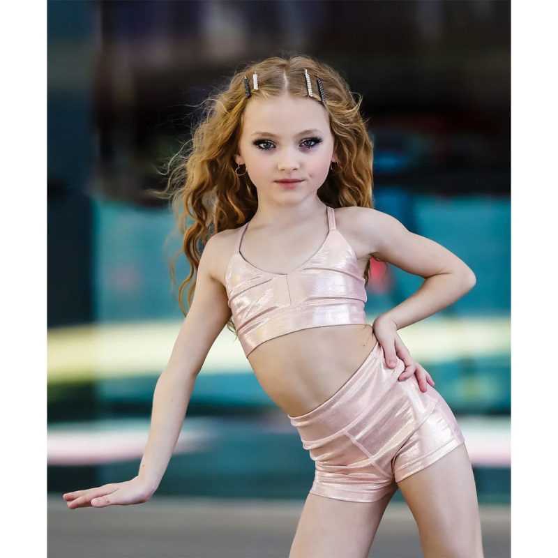 Oh La La Grace Top Child I Rose Gold - DanceSupplies.com