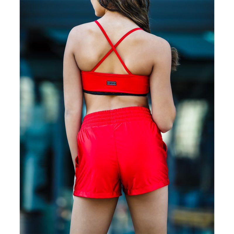 Oh La La OLL249 Juliet Boxer Shorts Scarlet 3