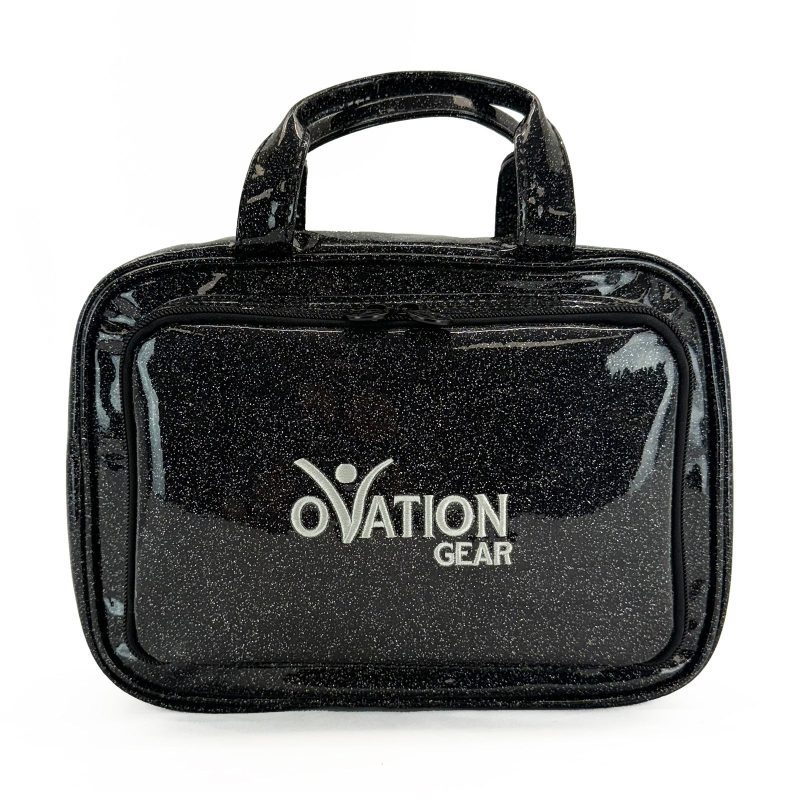 Ovation Gear Sparkle Cosmetic Bag Black - DanceSupplies.com