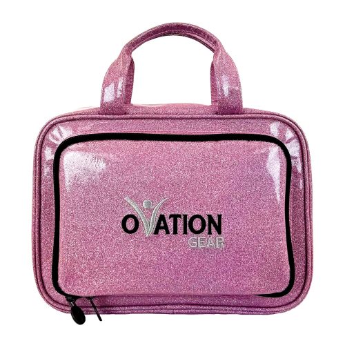 Ovation Gear Sparkle Cosmetic Bag Pink - DanceSupplies.com