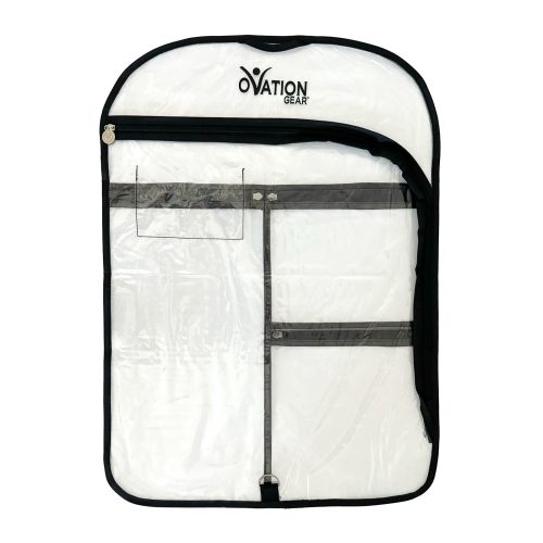 Ovation Gear Short Flat Side-Zip Garment Bag Black  - DanceSupplies.com