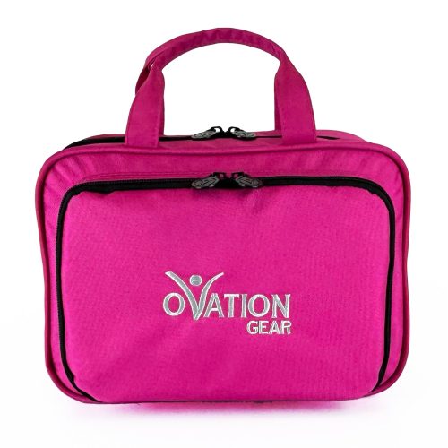 Ovation Gear Deluxe Cosmetic Bag Hot Pink  - DanceSupplies.com