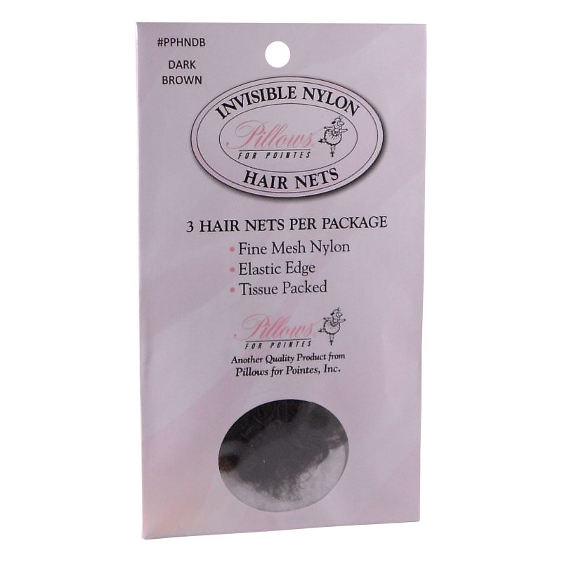 Pillows For Pointes Hair Nets Dark Brown  - DanceSupplies.com