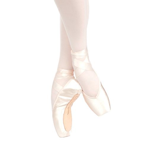 Russian Pointe Brava Pointe Shoes - U-Cut Size 33, Width 2, Vamp 2, Hard Shank  - DanceSupplies.com