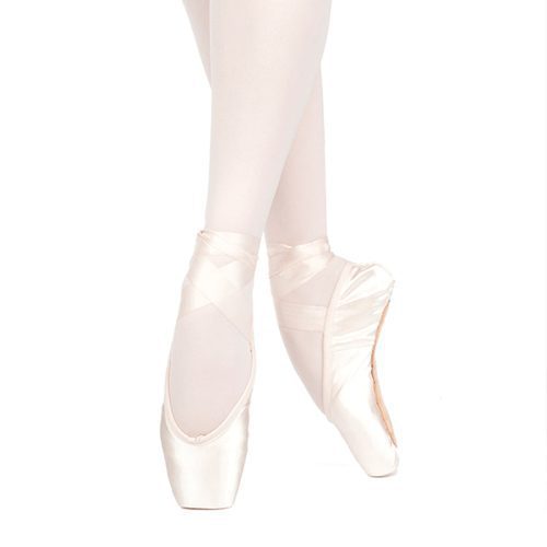 Russian Pointe Lumina Pointe Shoes - U-Cut Size 34, Width 3, Vamp 1, Flexible Soft Shank  - DanceSupplies.com