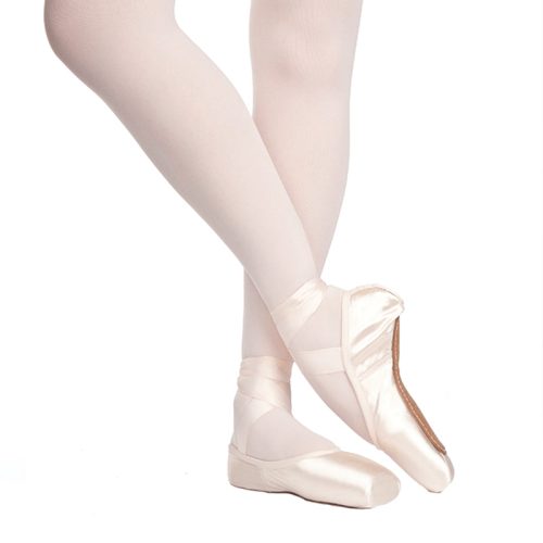 Russian Pointe Rubin V-Cut Pointe Shoes - Flexible Medium Shank 33 W2 V2- DanceSupplies.com