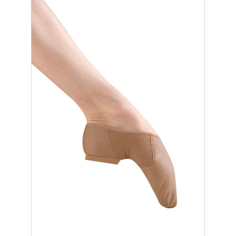 S0495 Bloch Neo Flex Jazz Shoes Tan 2