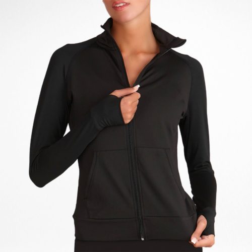 Silky Dance SHDAJA Full Zip Dance Jacket Black 2