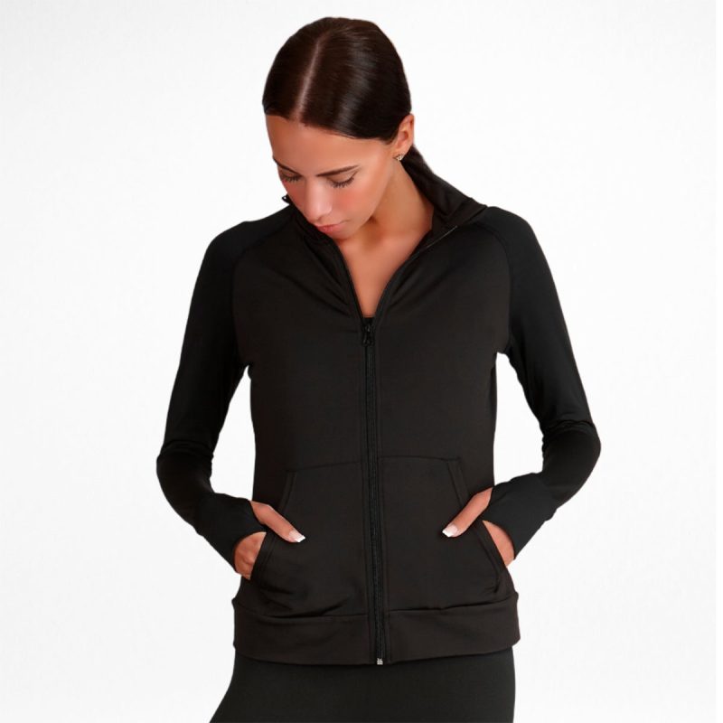 Silky Dance SHDAJA Full Zip Dance Jacket Black 3