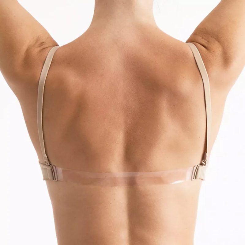 Silky Dance SHDUBP Seamless Clear Back Bra With Removable Padding Back