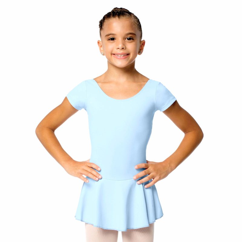 So Danca Child Christabel Bow Back Dress Child 2-4 Light Blue - DanceSupplies.com