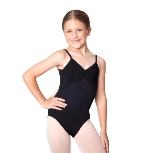 So Danca Child Sweetcheeks Leotard Child 6X-7 Black - DanceSupplies.com