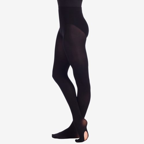 So Danca Adult Convertible Tights Adult S/M Black - DanceSupplies.com