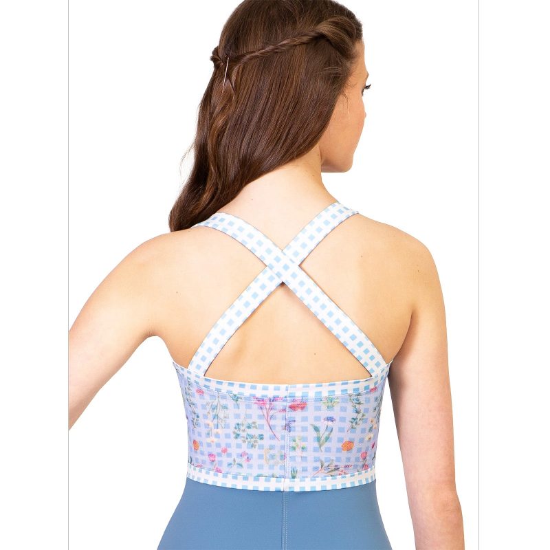 Suffolk 2666A Garden Party Camisole Leotard Blue 2