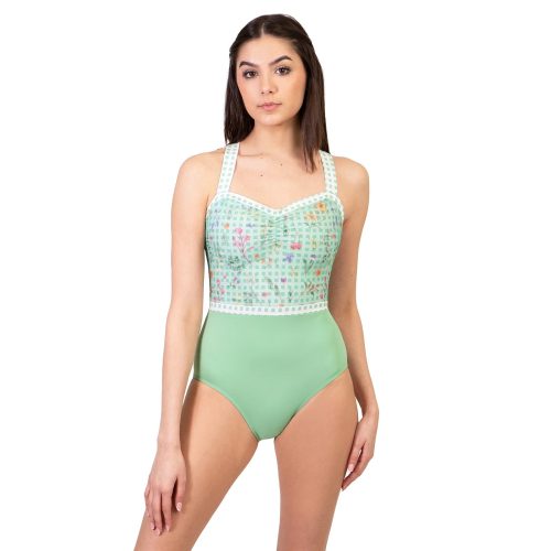 Suffolk Child Garden Party Thick Strap Camisole Leotard Child M Kiwi - DanceSupplies.com