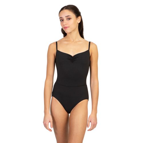 Suffolk 2671A Mermaid Camisole Leotard Cowl Neck Top Black 2