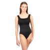 Suffolk Adult Flower Power Tank Leotard Adult P Black - DanceSupplies.com