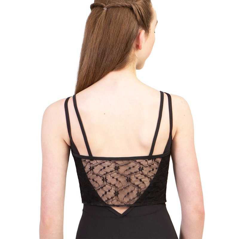 Suffolk 4016A Spring Chateau Lace Camisole Top Black 2