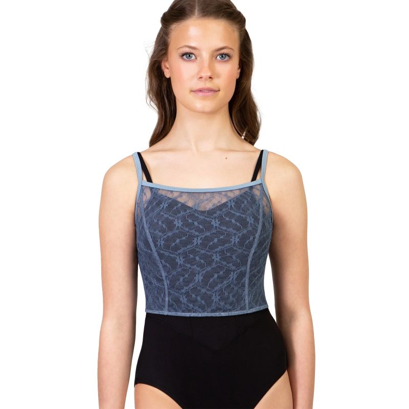 Suffolk Spring Chateau Lace Camisole Top Adult P Blue - DanceSupplies.com