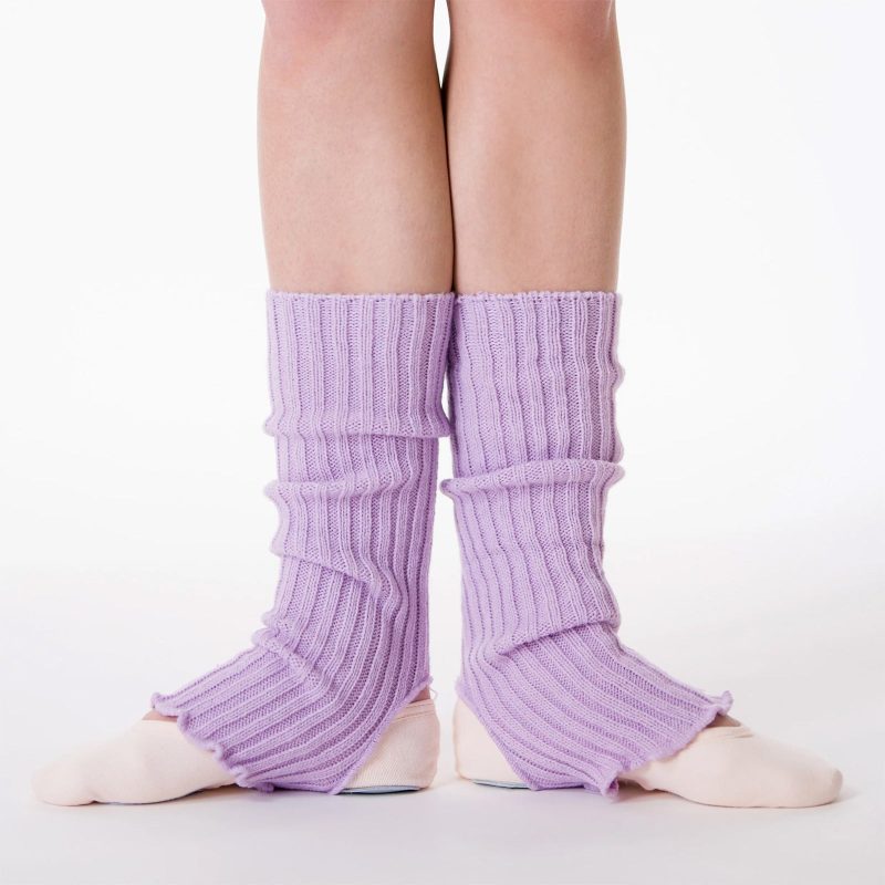 Suffolk 14" Stirrup Legwarmers Lilac  - DanceSupplies.com