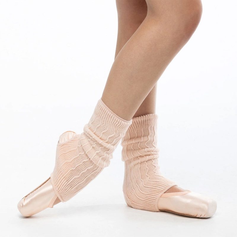 Suffolk 14" Stirrup Legwarmers Pink  - DanceSupplies.com