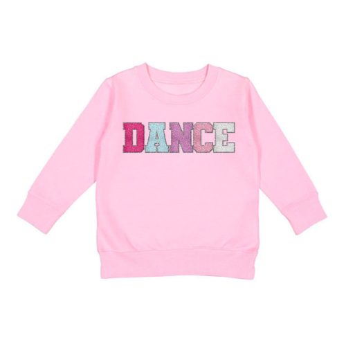 Sweet Wink Child Dance Patch Sweatshirt - Pink Toddler 2 Pink - DanceSupplies.com