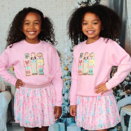 Sweet Wink Nutcracker Sweatshirt Pink 2