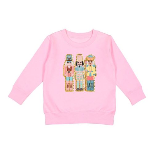 Sweet Wink Child Nutcracker Patch Sweatshirt - Pink Toddler 2 Pink - DanceSupplies.com