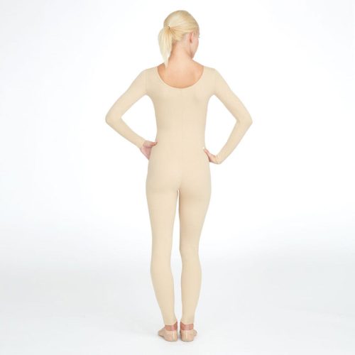 TB114 Capezio Adult Long Sleeve Leotard Nude 2