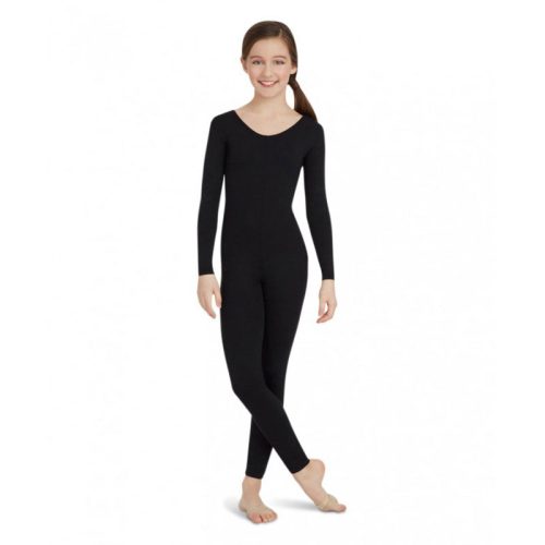 Capezio Child's Long-Sleeve Unitard Child S Black - DanceSupplies.com