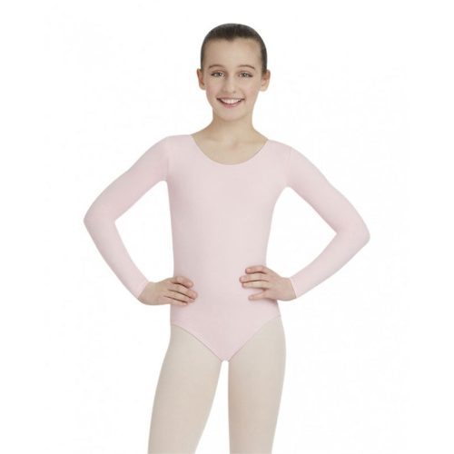 Capezio Child's Long-Sleeve Leotard Toddler Pink - DanceSupplies.com