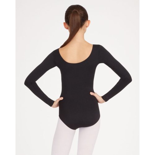 TB135 Capezio Long Sleeve Leotard BLK 2