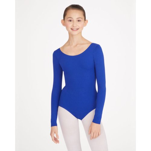 Capezio Adult Long-Sleeve Leotard Adult XS Royal - DanceSupplies.com