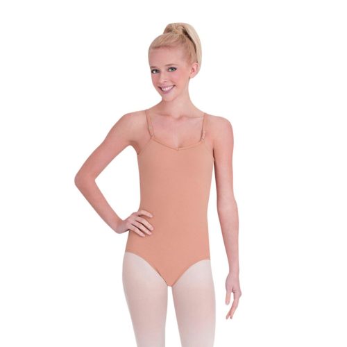 Capezio Adult Camisole Leotard w/Adjustable Straps Adult XS Suntan - DanceSupplies.com