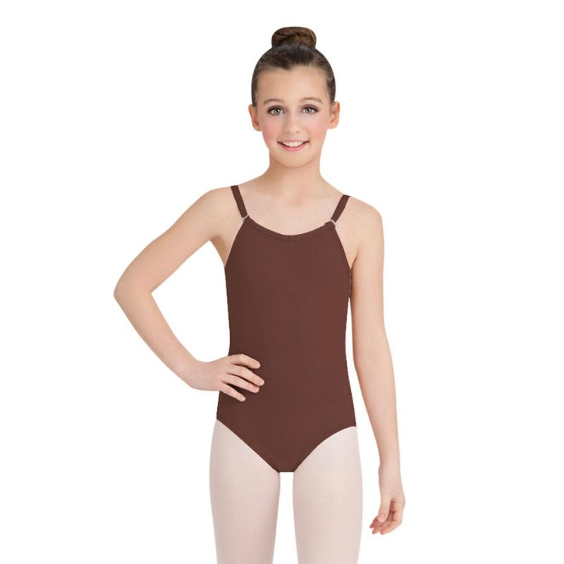 Capezio Child's Camisole Leotard w/Adjustable Straps Child S Espresso - DanceSupplies.com