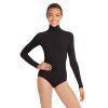 Capezio Adult Turtleneck Long-Sleeve Leotard Adult XS Black - DanceSupplies.com