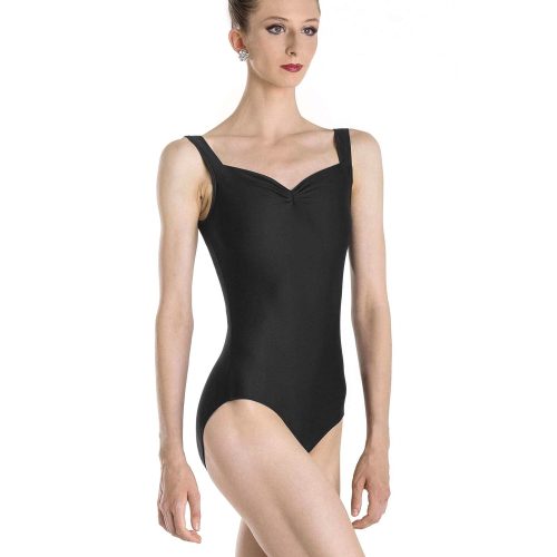 Wear Moi Adult Faustine Camisole Leotard Adult XS Black - DanceSupplies.com